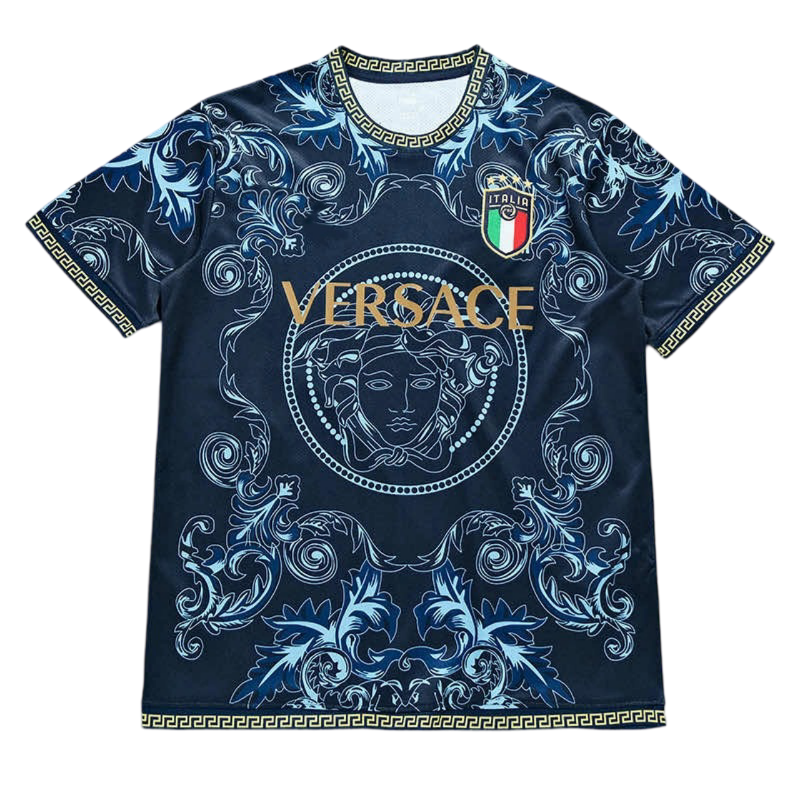 Koszulka Versace X Włochy niebieska | Special Edition